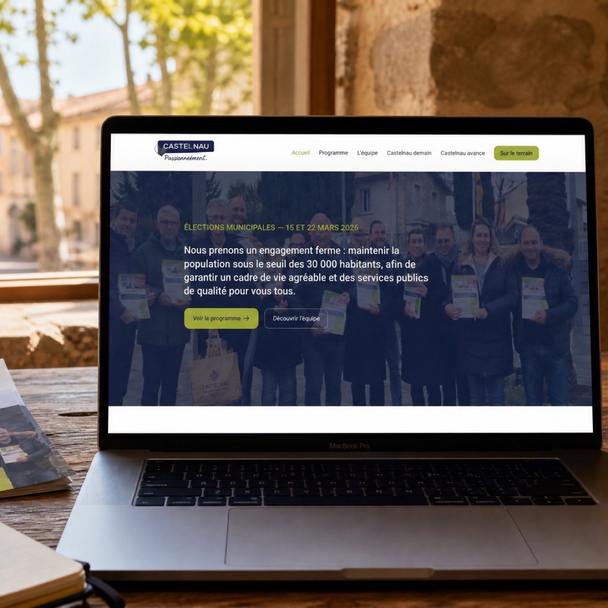 Castelnau Passionnément municipal election campaign website