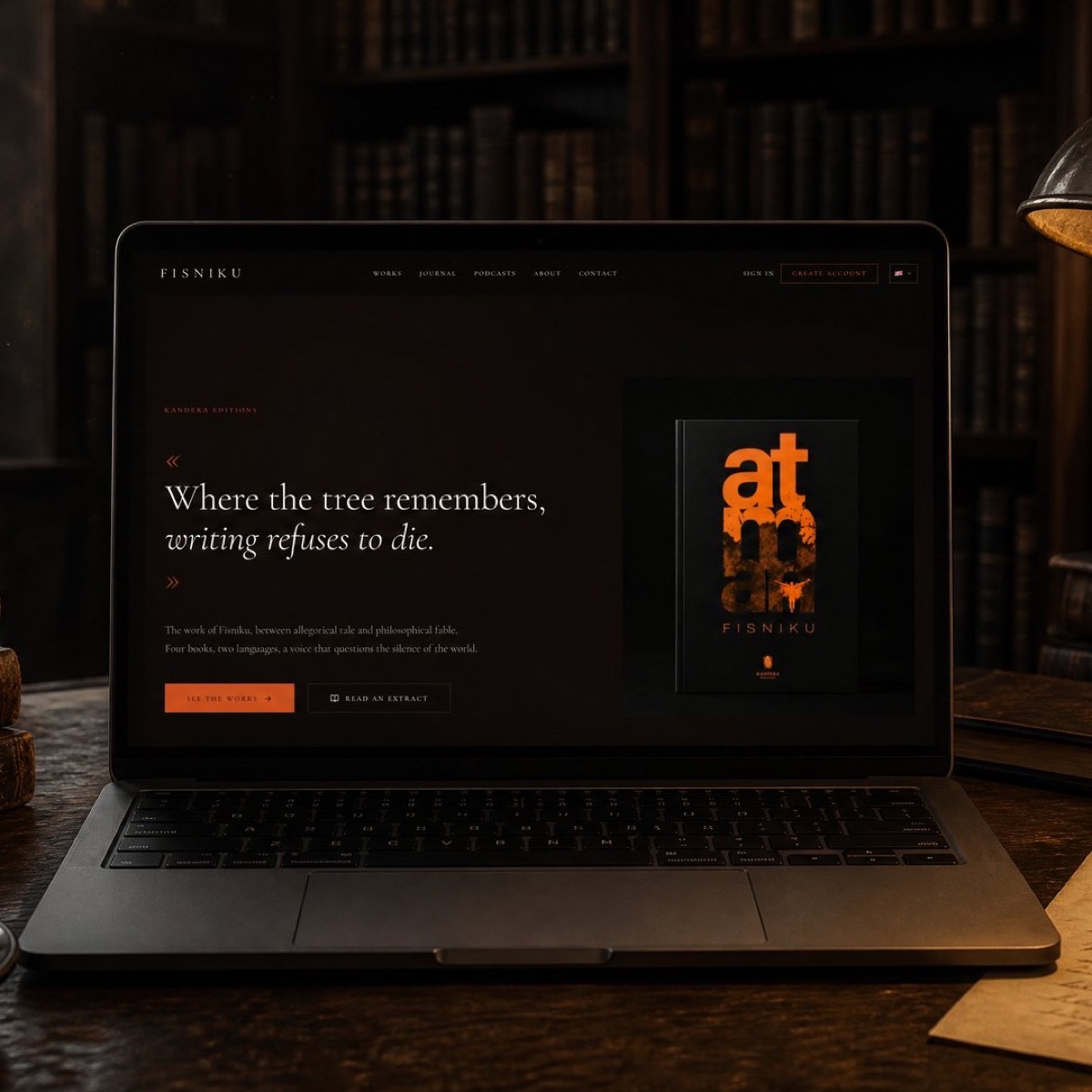 Fisniku author website and digital library